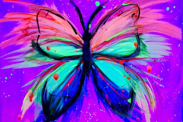 Schwarzlichtmalen für Frauen